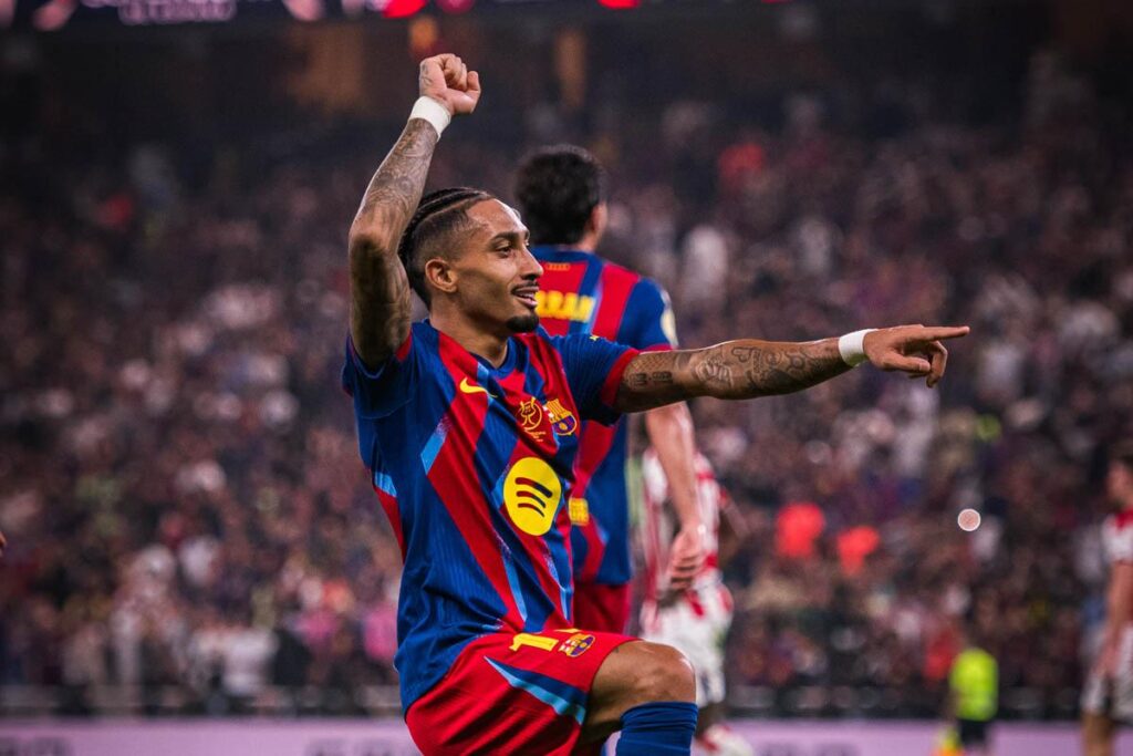 Raphinha Tỏa Sáng, Barcelona Đè Bẹp Bilbao Tại Siêu Cúp Tây Ban Nha
